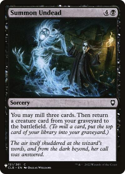 Summon Undead (The List) Light Play