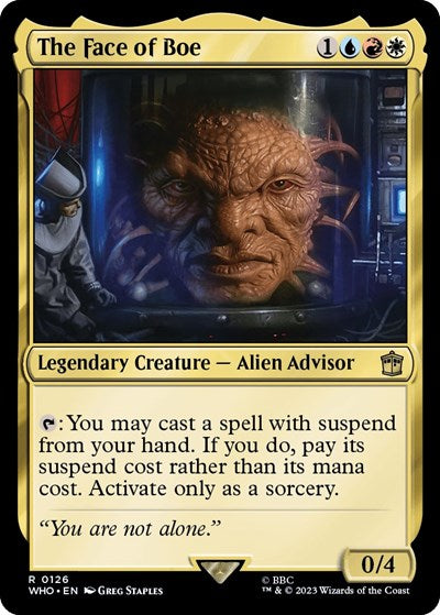 The Face of Boe (Universes Beyond: Doctor Who) Light Play