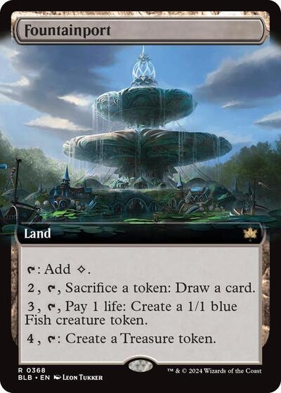 Fountainport (Extended Art) (Bloomburrow) Near Mint Foil
