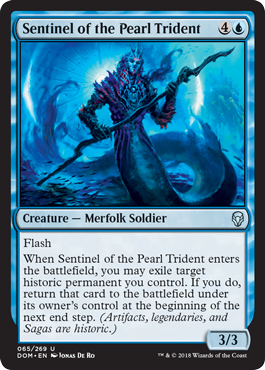 Sentinel of the Pearl Trident (Dominaria) Light Play