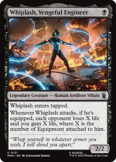 Whiplash, Vengeful Engineer (Marvel Super Heroes) Light Play