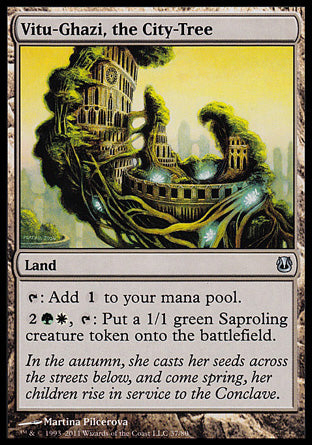 Vitu-Ghazi, the City-Tree (Duel Decks: Ajani vs Nicol Bolas) Light Play
