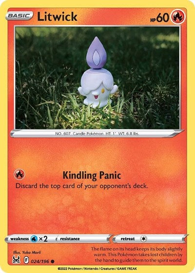 Litwick (SWSH11: Lost Origin) Light Play Reverse Holofoil