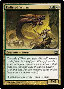 Enlisted Wurm (Alara Reborn) Medium Play