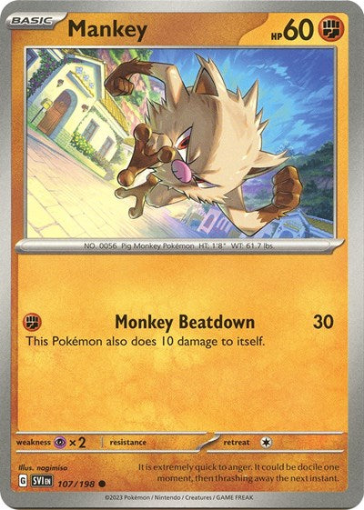 Mankey (Scarlet and Violet: Base Set) Light Play