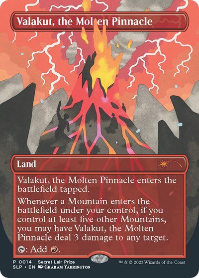Valakut, the Molten Pinnacle (Secret Lair Showdown) Light Play