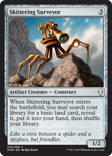 Skittering Surveyor (Dominaria) Heavy Play Foil