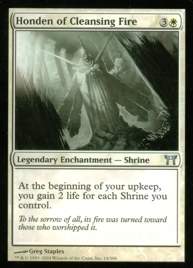 Honden of Cleansing Fire (Champions of Kamigawa) Light Play
