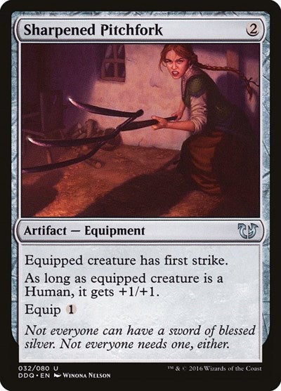 Sharpened Pitchfork (Duel Decks: Blessed vs Cursed) Light Play