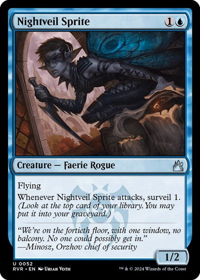 Nightveil Sprite (Ravnica Remastered) Light Play