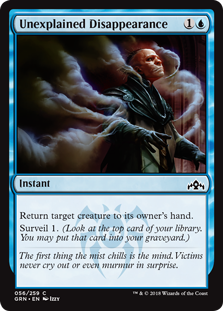Unexplained Disappearance (Guilds of Ravnica) Light Play