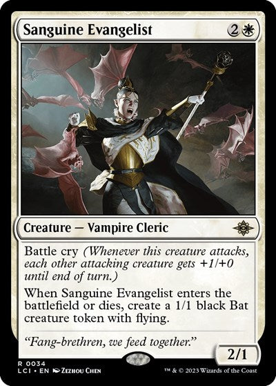 Sanguine Evangelist (The Lost Caverns of Ixalan) Light Play