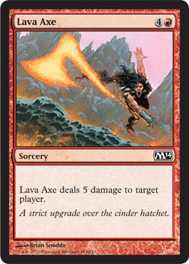 Lava Axe (Magic 2014 Core Set) Light Play