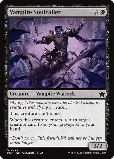 Vampire Soulcaller (0758) (Foundations) Light Play