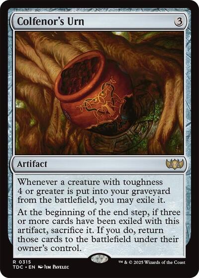 Colfenor's Urn (Commander: Tarkir: Dragonstorm) Light Play