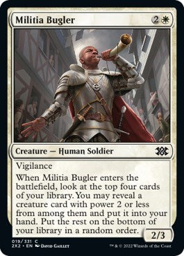 Militia Bugler (Double Masters 2022) Light Play