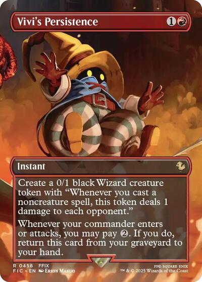 Vivi's Persistence (Borderless) (Commander: FINAL FANTASY) Near Mint Foil