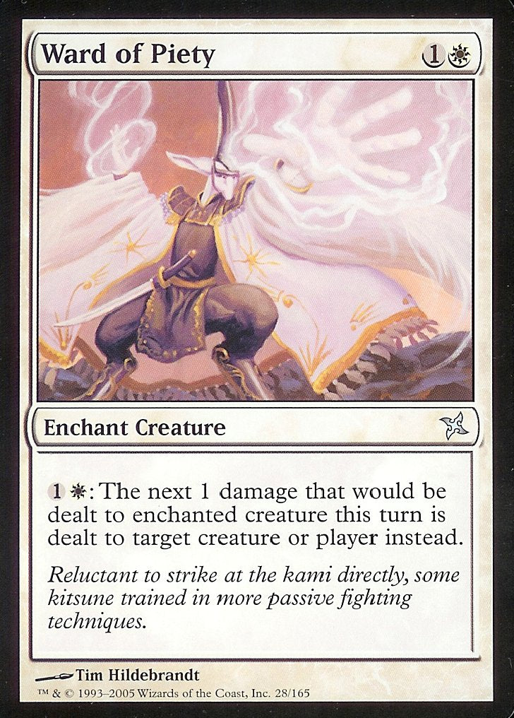 Ward of Piety (Betrayers of Kamigawa) Light Play