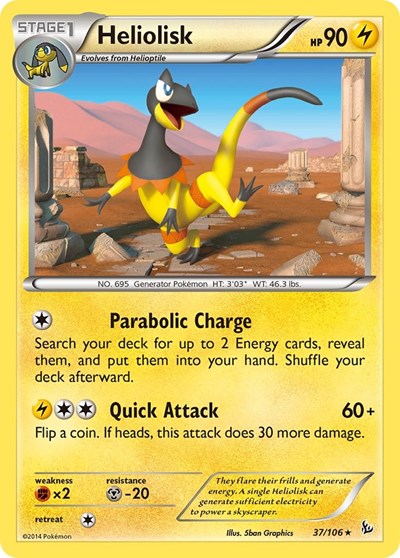 Heliolisk (XY - Flashfire) Medium Play Reverse Holofoil