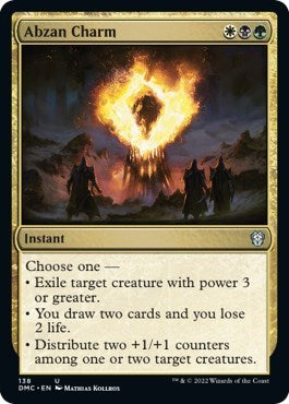 Abzan Charm (Commander: Dominaria United) Damaged / Poor