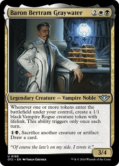 Baron Bertram Graywater (Outlaws of Thunder Junction) Light Play Foil