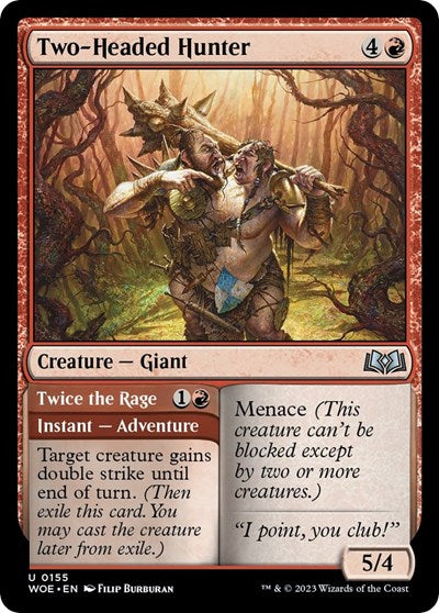 Two-Headed Hunter (Wilds of Eldraine) Light Play