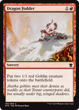 Dragon Fodder (Dragons of Tarkir) Medium Play