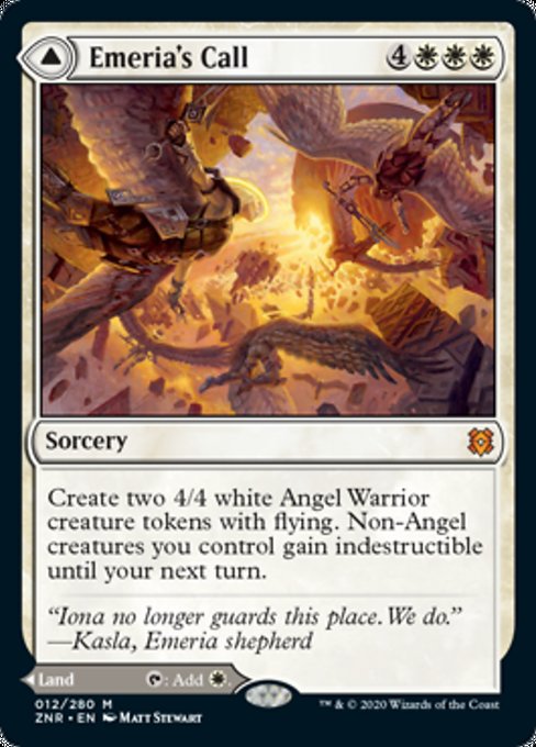 Emeria's Call / Emeria Shattered Skyclave (Zendikar Rising) Light Play