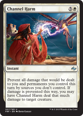 Channel Harm (Fate Reforged) Light Play