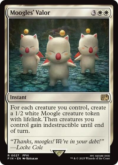 Moogles' Valor (Universes Beyond: FINAL FANTASY) Light Play