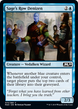 Sage's Row Denizen (Magic 2020 Core Set) Light Play