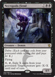 Necropolis Fiend (Khans of Tarkir) Heavy Play