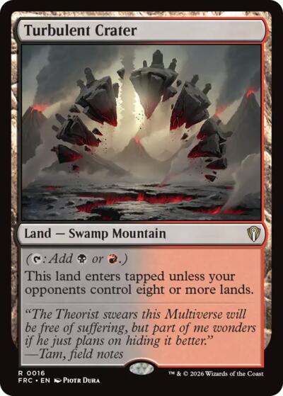 Turbulent Crater (Commander: Reality Fracture) Light Play