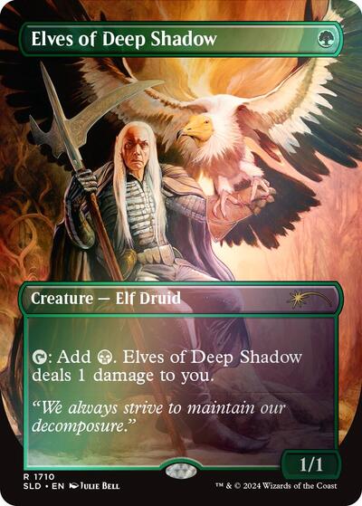Elves of Deep Shadow (Rainbow Foil) (Secret Lair) Light Play Foil
