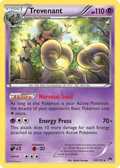 Trevenant (XY - BREAKpoint) Light Play