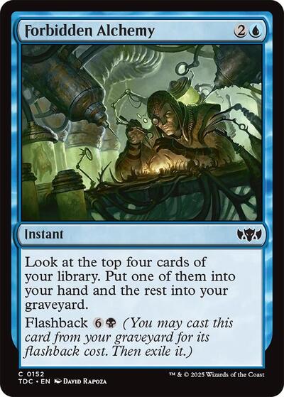 Forbidden Alchemy (Commander: Tarkir: Dragonstorm) Light Play