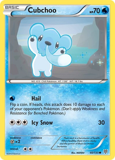 Cubchoo (Plasma Storm) Damaged / Poor