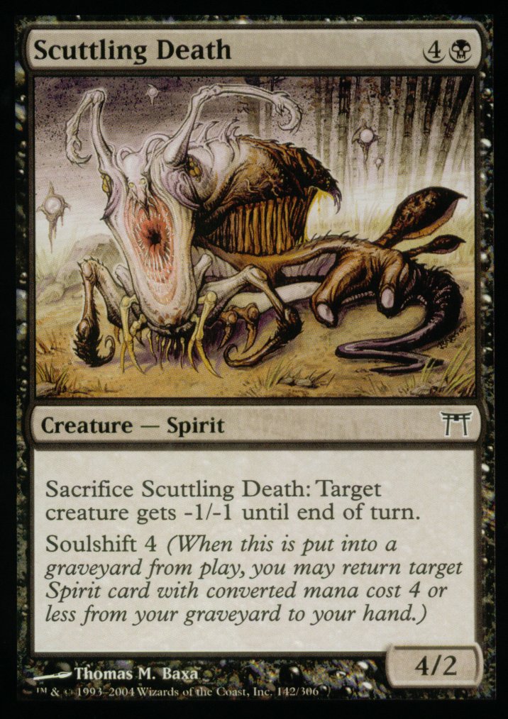 Scuttling Death (Champions of Kamigawa) Light Play