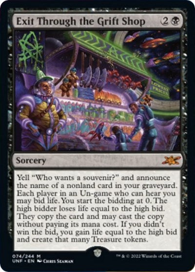 Exit Through the Grift Shop (Unfinity) Light Play Foil