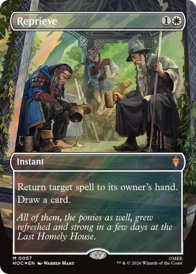 Reprieve (Borderless) (Surge Foil) (The Hobbit: Eternal-Legal) Light Play Foil