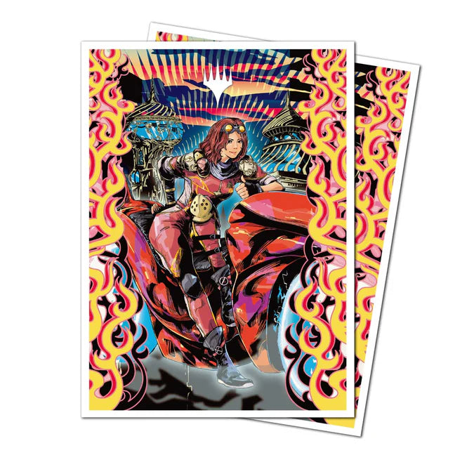 Ultra Pro - Aetherdrift Chandra, Spark Hunter 105ct APEX Deck Protector Sleeves for Magic: The Gathering