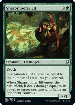 Sharpshooter Elf (Commander Legends: Battle for Baldur's Gate) Light Play
