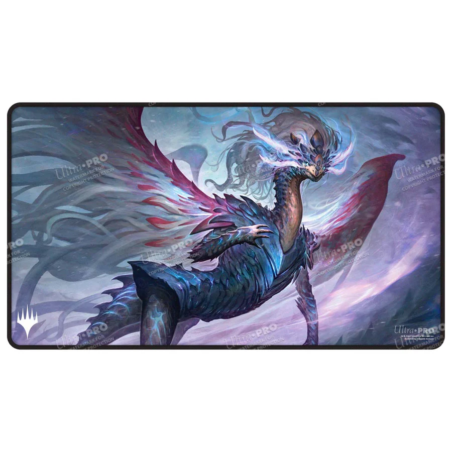 Ultra Pro - Tarkir Dragonstorm Shiko, Paragon of the Way Black Stitched Playmat for Magic: The Gathering
