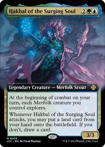 Hakbal of the Surging Soul (Extended Art) (Commander: The Lost Caverns of Ixalan) Near Mint Foil