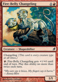 Fire-Belly Changeling (Lorwyn) Light Play