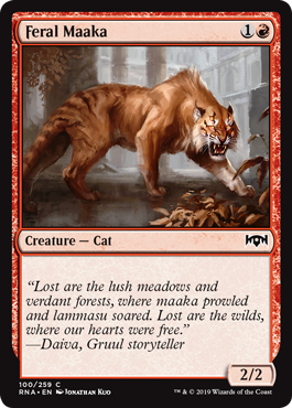 Feral Maaka (Ravnica Allegiance) Light Play