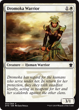 Dromoka Warrior (Dragons of Tarkir) Light Play