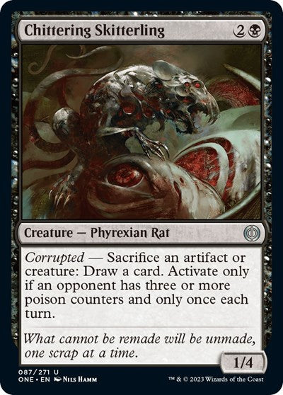 Chittering Skitterling (Phyrexia: All Will Be One) Light Play