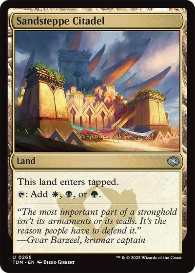 Sandsteppe Citadel (Tarkir: Dragonstorm) Light Play