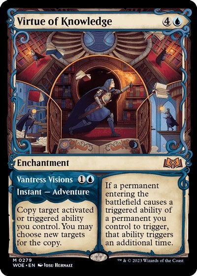 Virtue of Knowledge (Showcase) (Wilds of Eldraine) Near Mint